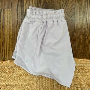 lululemon athletica Light Lavender Hotty Hot Shorts